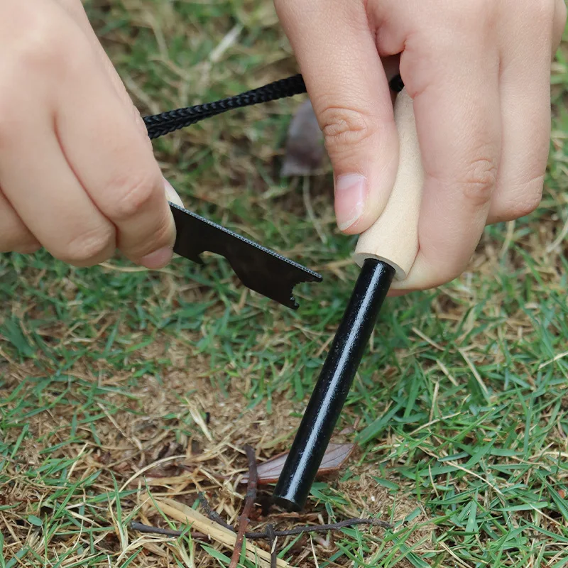 Nieuwe draagbare vuursteen voo - Magnesium Fire Starter recensie en prijs
