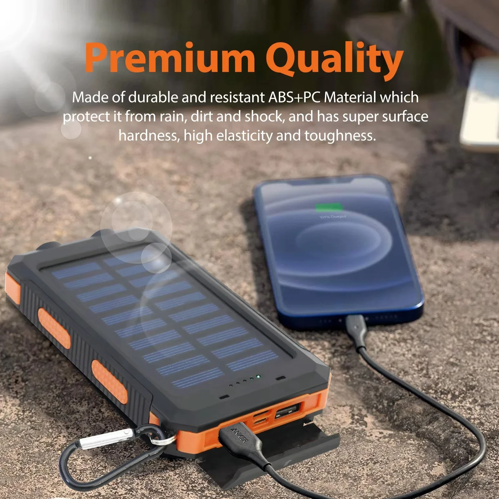 Waterdichte zonne-energie powe - Solar Emergency Charger recensie en prijs
